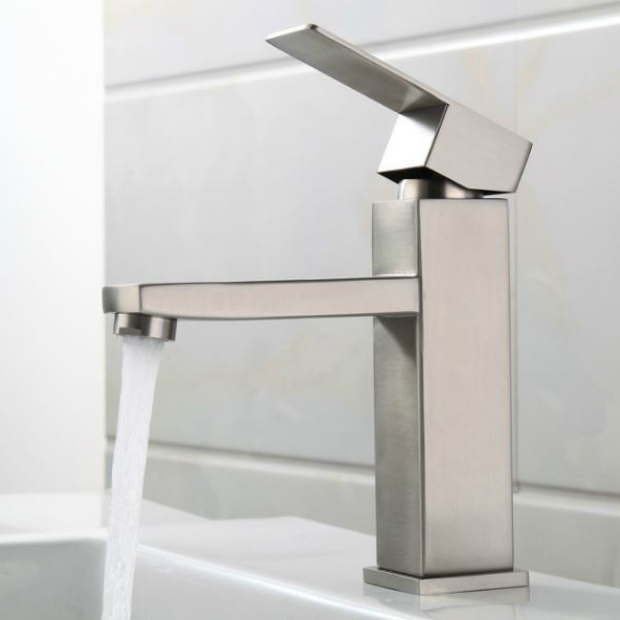 Vòi Lavabo inox vuông thấp V3043A